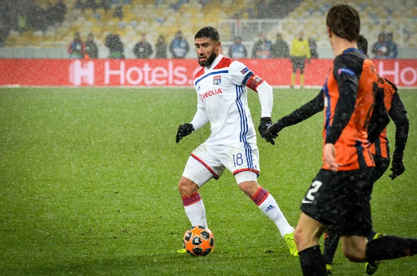 Kiev, Ukrayna - 12 Aralık 2018: Nabil Fekir oyuncusu