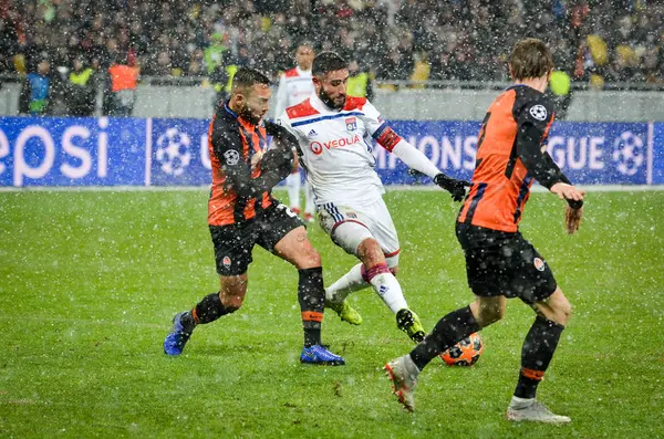 KIEV, UKRAINE - December 12, 2018: Nabil Fekir player during the — Stock Photo, Image