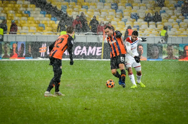 KIEV, UCRÂNIA - 12 de dezembro de 2018: Nabil Fekir jogador durante o — Fotografia de Stock