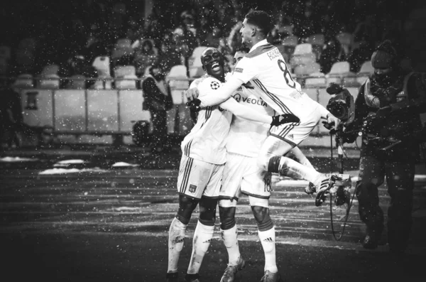 Kiev, Ukrayna - 12 Aralık 2018: Futbolcu Olympique Ly