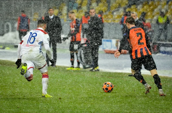 Kijów, Ukraina-12 grudnia 2018: Nabil Fekir gracz podczas — Zdjęcie stockowe