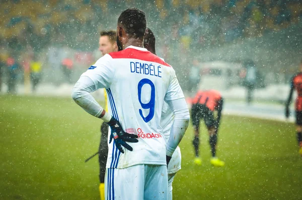Kiev, Ukrayna - 12 Aralık 2018: Moussa Dembele oyuncu 