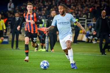 Kharkiv, Ukrayna - 23 Ekim 2018: Raheem Sterling 