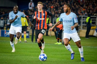 Kharkiv, Ukrayna - 23 Ekim 2018: Raheem Sterling 