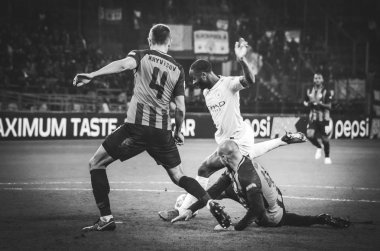 Kharkiv, Ukrayna - 23 Ekim 2018: Raheem Sterling 