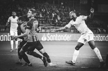 Kharkiv, Ukrayna - 23 Ekim 2018: Raheem Sterling 