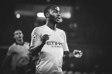 Kharkiv, Ukrayna - 23 Ekim 2018: Raheem Sterling 