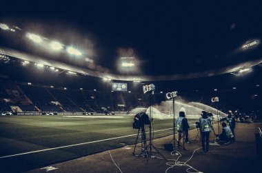 Kharkiv, Ukrayna - 23 Ekim 2018: Stadyumun genel görünümü