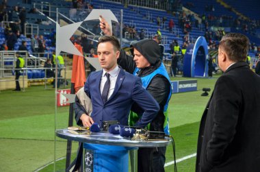 Kharkiv, Ukrayna - 23 Ekim 2018: Stadyumun genel görünümü