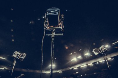 Kharkiv, Ukrayna - 23 Ekim 2018: Stadyumun genel görünümü