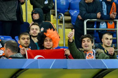 Kharkiv, Ukrayna - 23 Ekim 2018: Futbolda seyirci 