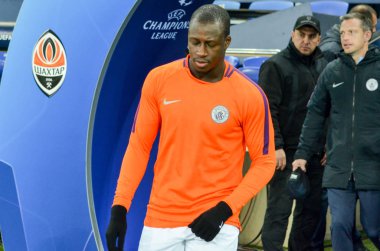 Kharkiv, Ukrayna - 23 Ekim 2018: Benjamin Mendy U sırasında