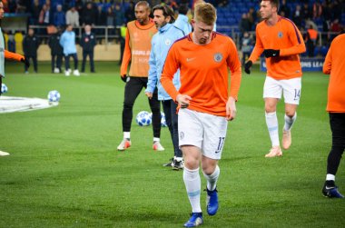 Kharkiv, Ukrayna - 23 Ekim 2018: Kevin De Bruyne 