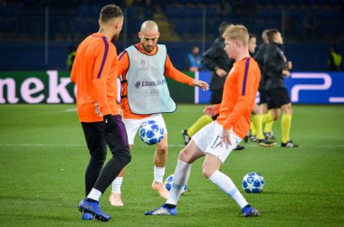 Kharkiv, Ukrayna - 23 Ekim 2018: Kevin De Bruyne 