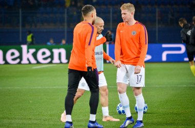 Kharkiv, Ukrayna - 23 Ekim 2018: Kevin De Bruyne 