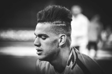 Kharkiv, Ukrayna - 23 Ekim 2018: EDERSON oyuncusu U sırasında