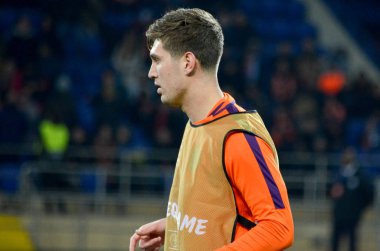 Kharkiv, Ukrayna - 23 Ekim 2018: John Stones Uefa sırasında
