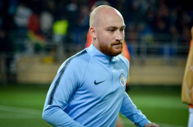 Kharkiv, Ukrayna - 23 Ekim 2018: Futbolcu 