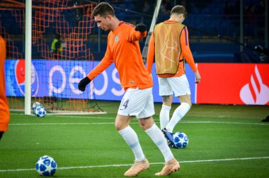 Kharkiv, Ukrayna - 23 Ekim 2018: Aymeric Laporte 