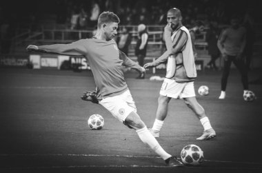 Kharkiv, Ukrayna - 23 Ekim 2018: Kevin De Bruyne 