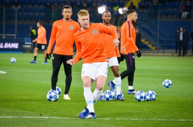 Kharkiv, Ukrayna - 23 Ekim 2018: Kevin De Bruyne 