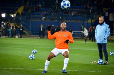 Kharkiv, Ukrayna - 23 Ekim 2018: Raheem Sterling 