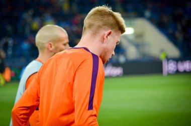 Kharkiv, Ukrayna - 23 Ekim 2018: Kevin De Bruyne 