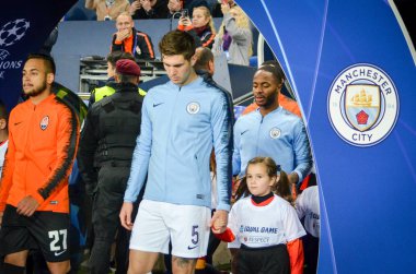Kharkiv, Ukrayna - 23 Ekim 2018: John Stones Uefa sırasında