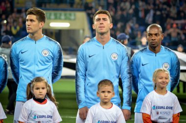 Kharkiv, Ukrayna - 23 Ekim 2018: Manchester City Football pl