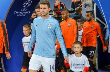 Kharkiv, Ukrayna - 23 Ekim 2018: Aymeric Laporte 