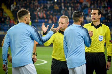 Kharkiv, Ukrayna - 23 Ekim 2018: Manchester City Football pl