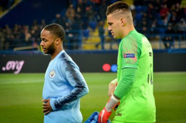 Kharkiv, Ukrayna - 23 Ekim 2018: Raheem Sterling 