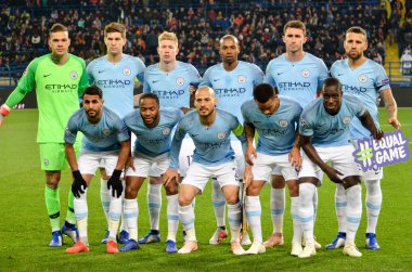 Kharkiv, Ukrayna - 23 Ekim 2018: Pla'nın takım grubu fotoğrafı