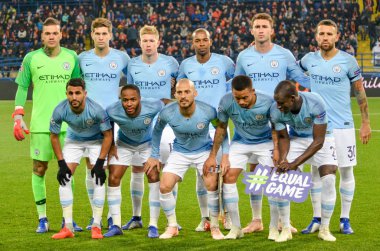 Kharkiv, Ukrayna - 23 Ekim 2018: Pla'nın takım grubu fotoğrafı