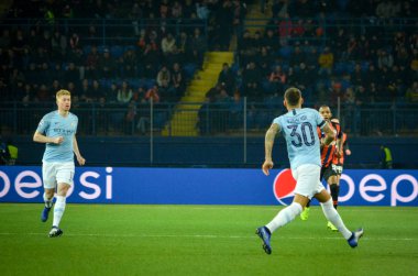 Kharkiv, Ukrayna - 23 Ekim 2018: Nicolas Otamendi