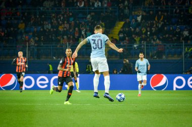 Kharkiv, Ukrayna - 23 Ekim 2018: Nicolas Otamendi