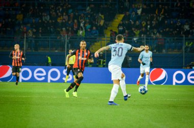 Kharkiv, Ukrayna - 23 Ekim 2018: Nicolas Otamendi