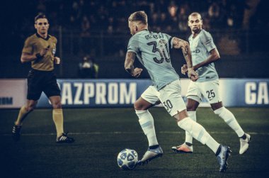 Kharkiv, Ukrayna - 23 Ekim 2018: Nicolas Otamendi