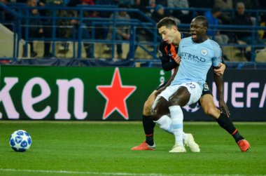 Kharkiv, Ukrayna - 23 Ekim 2018: Benjamin Mendy U sırasında