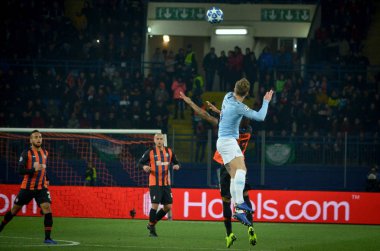 Kharkiv, Ukrayna - 23 Ekim 2018: John Stones Uefa sırasında