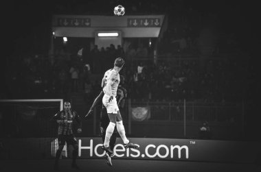 Kharkiv, Ukrayna - 23 Ekim 2018: John Stones Uefa sırasında