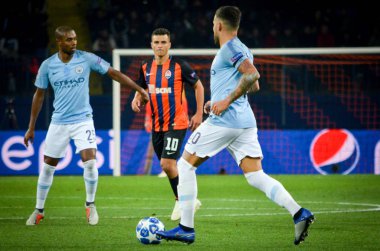 Kharkiv, Ukrayna - 23 Ekim 2018: Nicolas Otamendi