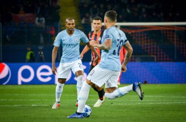 Kharkiv, Ukrayna - 23 Ekim 2018: Nicolas Otamendi