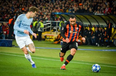 Kharkiv, Ukrayna - 23 Ekim 2018: John Stones Uefa sırasında