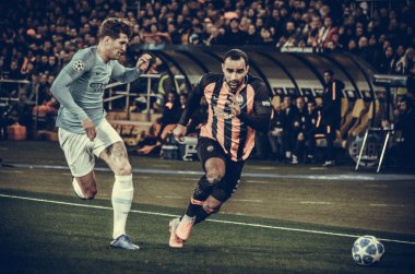 Kharkiv, Ukrayna - 23 Ekim 2018: John Stones Uefa sırasında