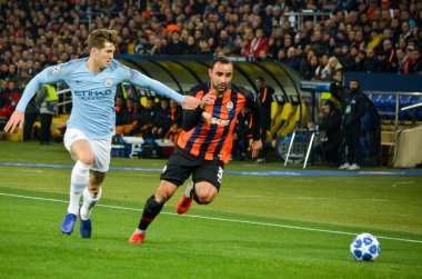 Kharkiv, Ukrayna - 23 Ekim 2018: John Stones Uefa sırasında
