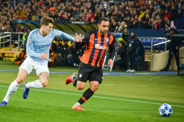 Kharkiv, Ukrayna - 23 Ekim 2018: John Stones Uefa sırasında