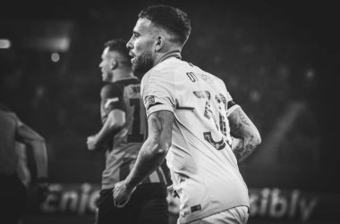 Kharkiv, Ukrayna - 23 Ekim 2018: Nicolas Otamendi