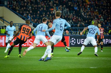Kharkiv, Ukrayna - 23 Ekim 2018: John Stones Uefa sırasında