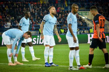 Kharkiv, Ukrayna - 23 Ekim 2018: Manchester City Football p